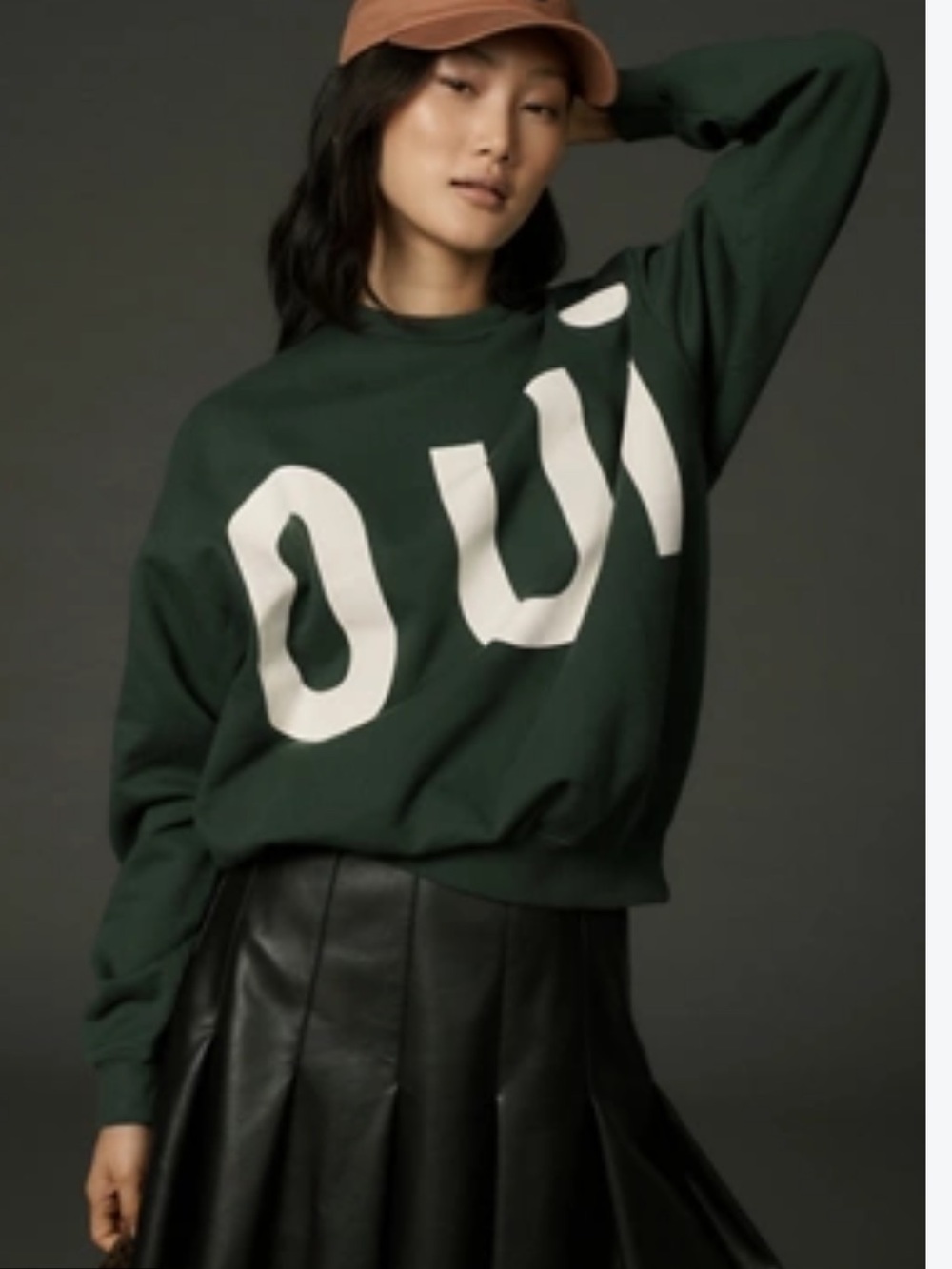 Clare V. Oversized Oui Sweatshirt